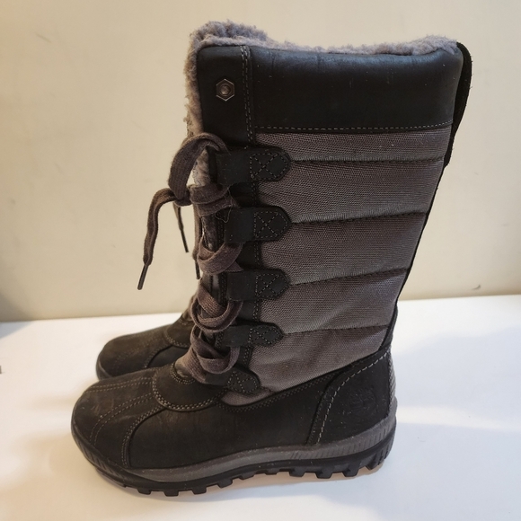 TIMBERLAND Mt. HAYES Women's Tall Waterproof insulated Snow Two Tones size 6 - Picture 8 of 11